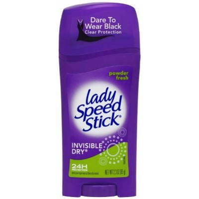 LADY SPEED STICK INVISIBLE DRY ANTIPERSPIRANT / DEODORANT POWDER FRESH - FOR WOMEN 1CT